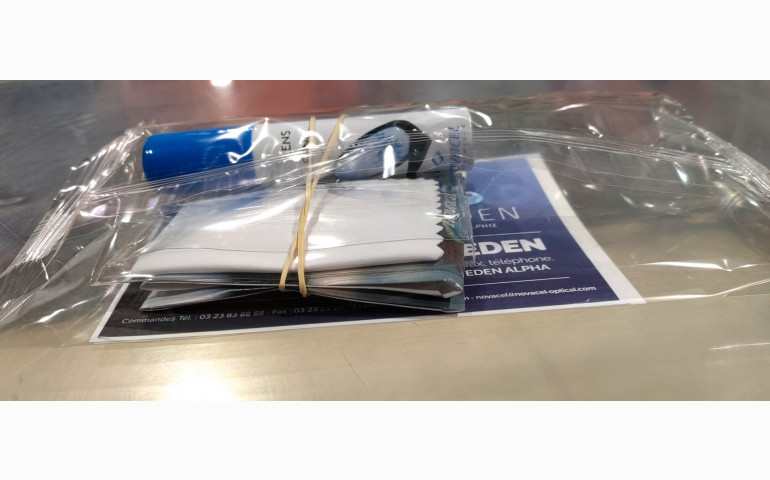 Installation d'une ensacheuse horizontale dans l'Aine (02). Emballage de verres optiques.