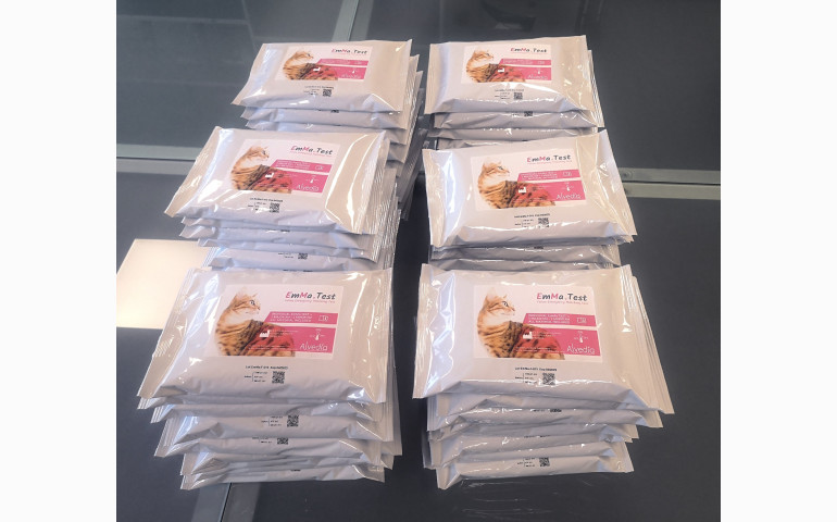 Installation d'une ensacheuse horizontale dans le Rhône (69). Emballage de tests vétérinaires.