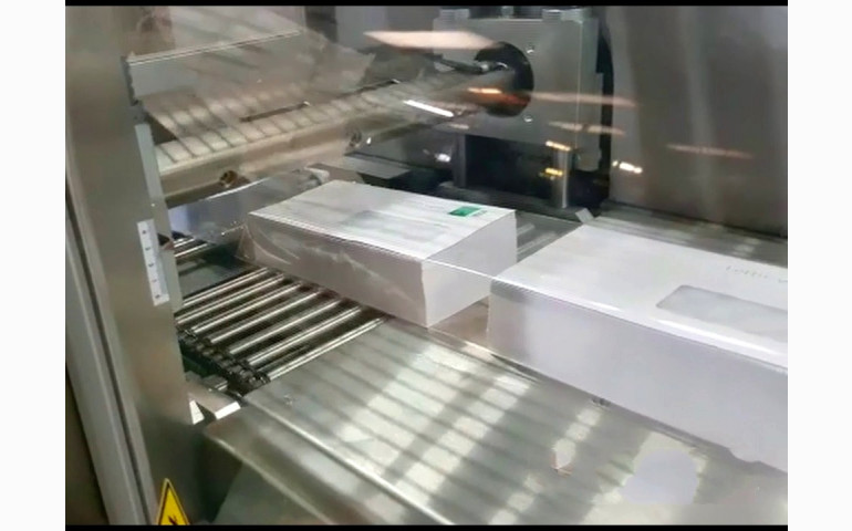 Installation d'une ensacheuse horizontale en Haute-Vienne (87). Emballage d'enveloppes.