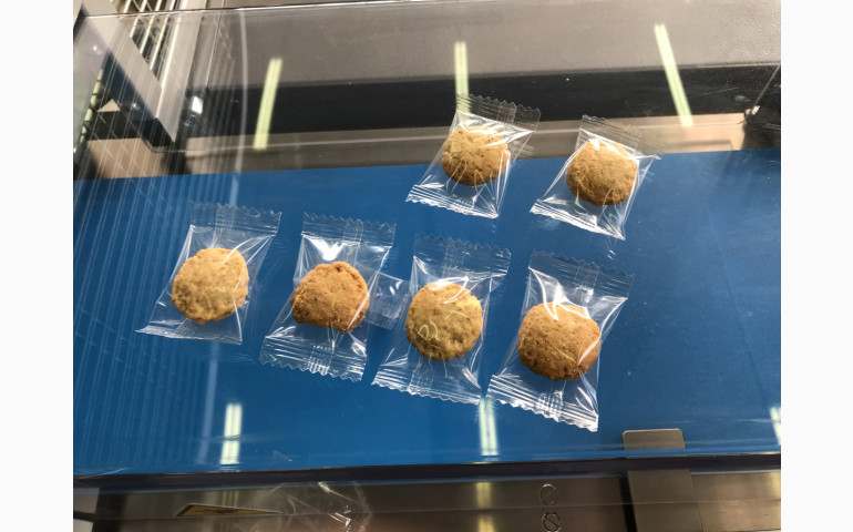 INSTALLATION D'UNE ENSACHEUSE HORIZONTALE DANS LES ARDENNES (08). EMBALLAGE DE BISCUITS.